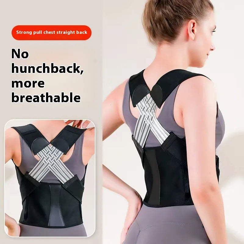 Adjustable Back Posture Corrector Band — Breathable & Invisible Support for Men & Women