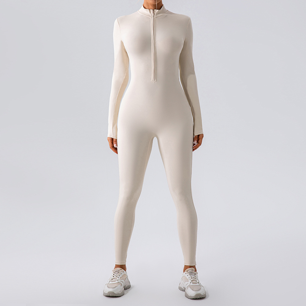 Fleece-Lined Yoga Jumpsuit — Warm, Stretchy & Stylish for Cold-Weather Workouts