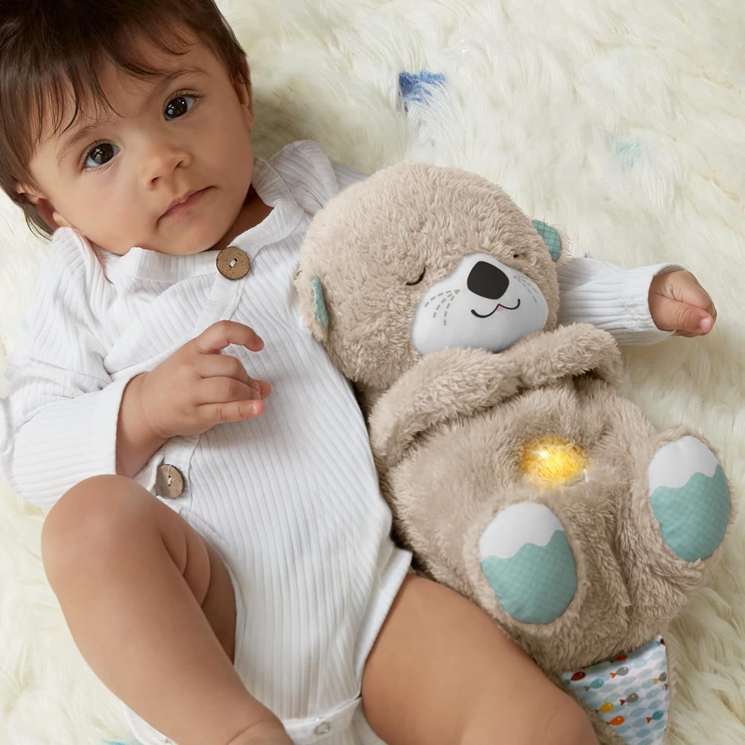 Breathing Bear Soothing Baby Plush — Calming Sleep Aid with Lights & Motion