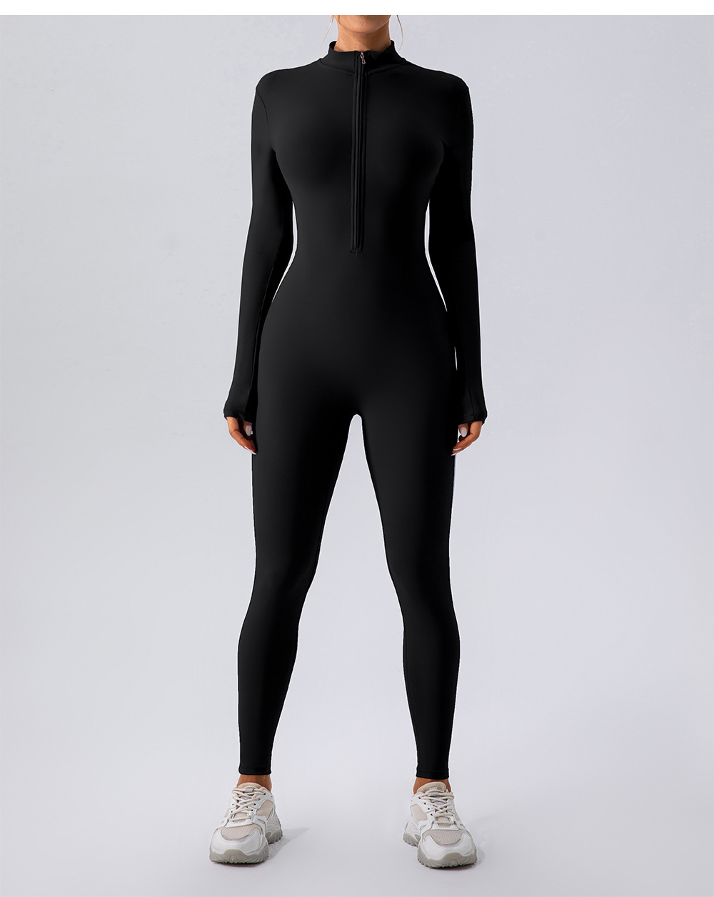 Fleece-Lined Yoga Jumpsuit — Warm, Stretchy & Stylish for Cold-Weather Workouts
