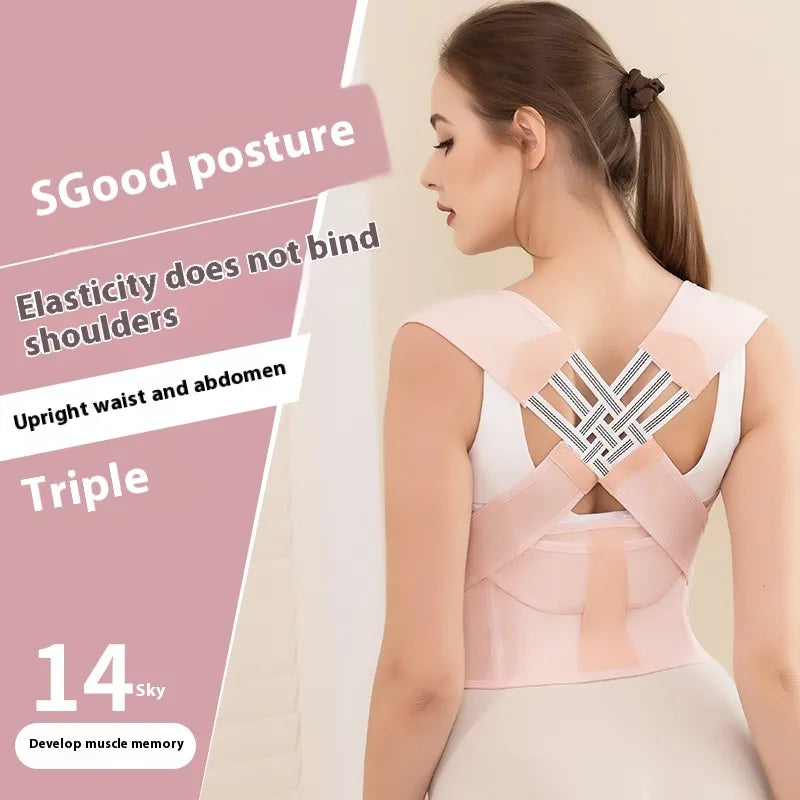 Adjustable Back Posture Corrector Band — Breathable & Invisible Support for Men & Women