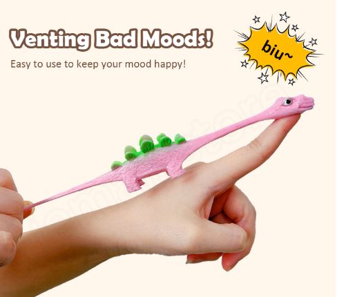 Dino Slingshot Finger Toys — Mini Launcher Set for Kids & Adults