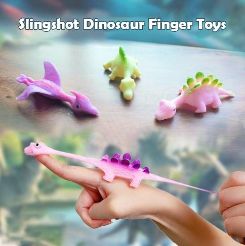 Dino Slingshot Finger Toys — Mini Launcher Set for Kids & Adults