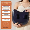 Shiatsu Neck & Shoulder Massage Pillow — Deep Kneading with Heat Therapy