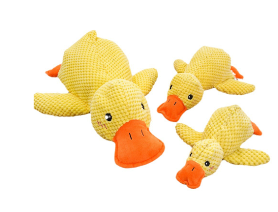 Calming Plush Squeaky Duck Pet Toy — Soft, Durable & Stress-Relieving