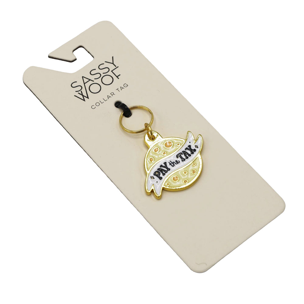 Collar Tag - Cheese Tax