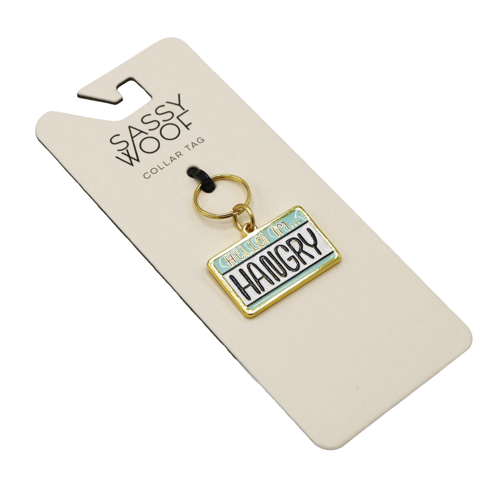 Collar Tag - Hello I'm Hangry