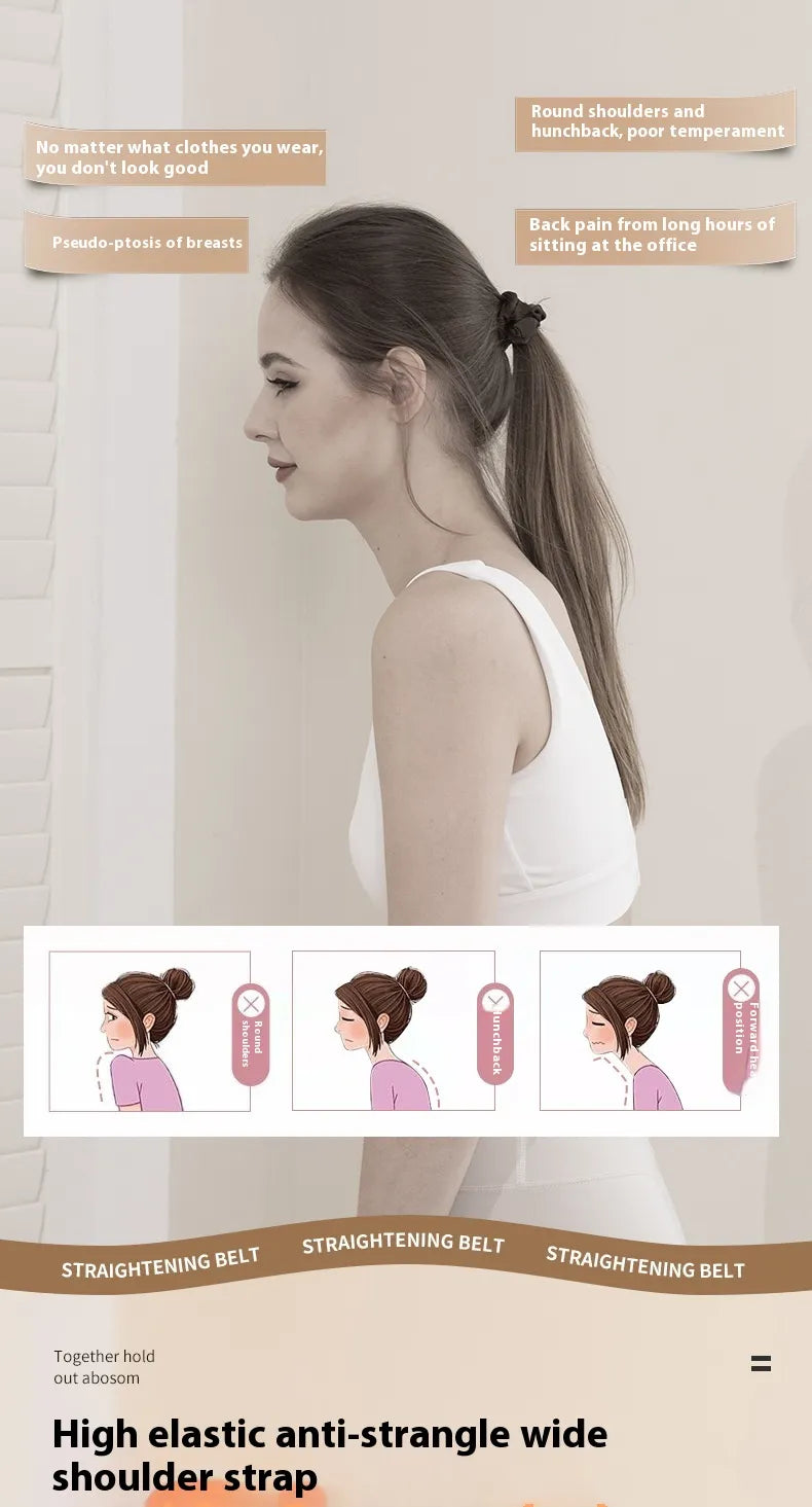 Adjustable Back Posture Corrector Band — Breathable & Invisible Support for Men & Women
