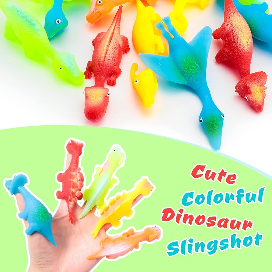 Dino Slingshot Finger Toys — Mini Launcher Set for Kids & Adults