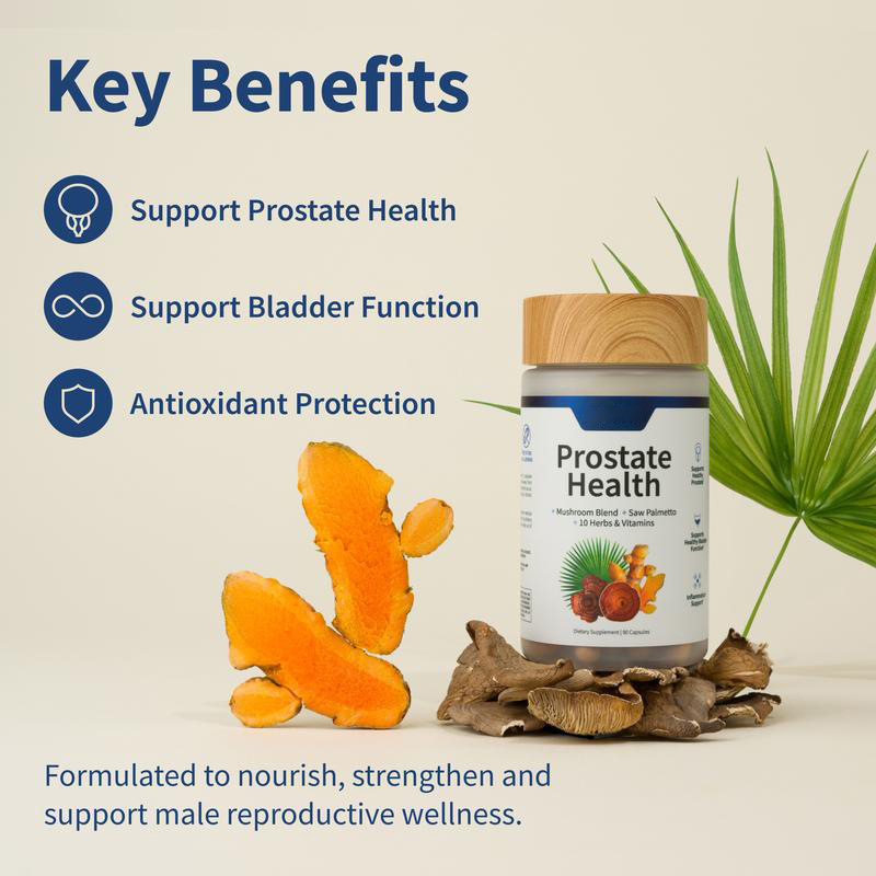 Nitric Oxide & Saw Palmetto Supplement Set — Energy, Stamina & Prostate Support