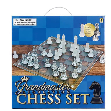 Zummy 14" Glass Chess Set